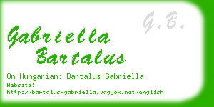 gabriella bartalus business card
